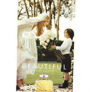 Beautiful Estee Lauder Perfume ADVERT Wedding Flowers 2000s Print Ad